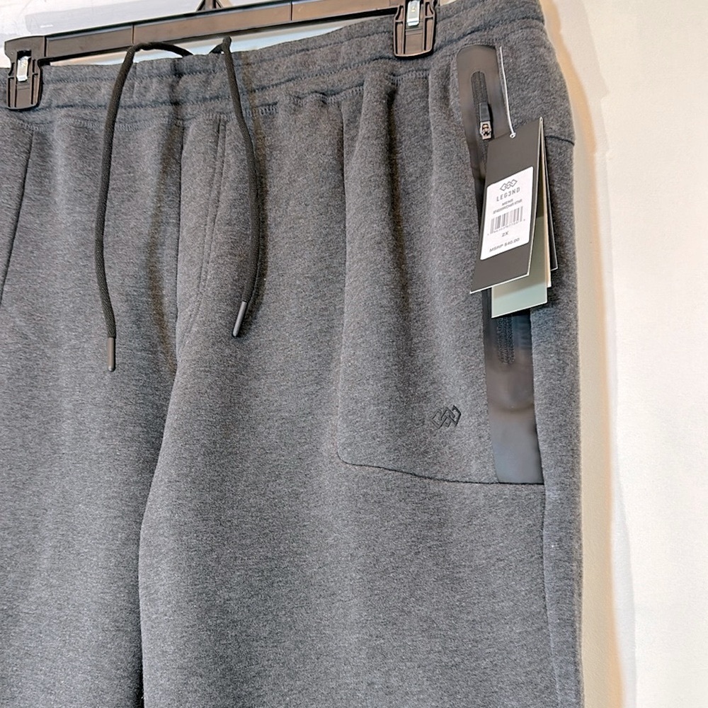 Leg3nd Grey Athletic Fleece Jogger 2X NWT - Picture 5 of 10